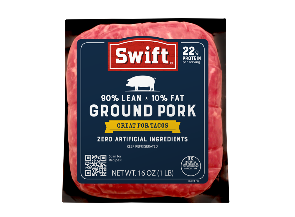 Ground Pork in packaging