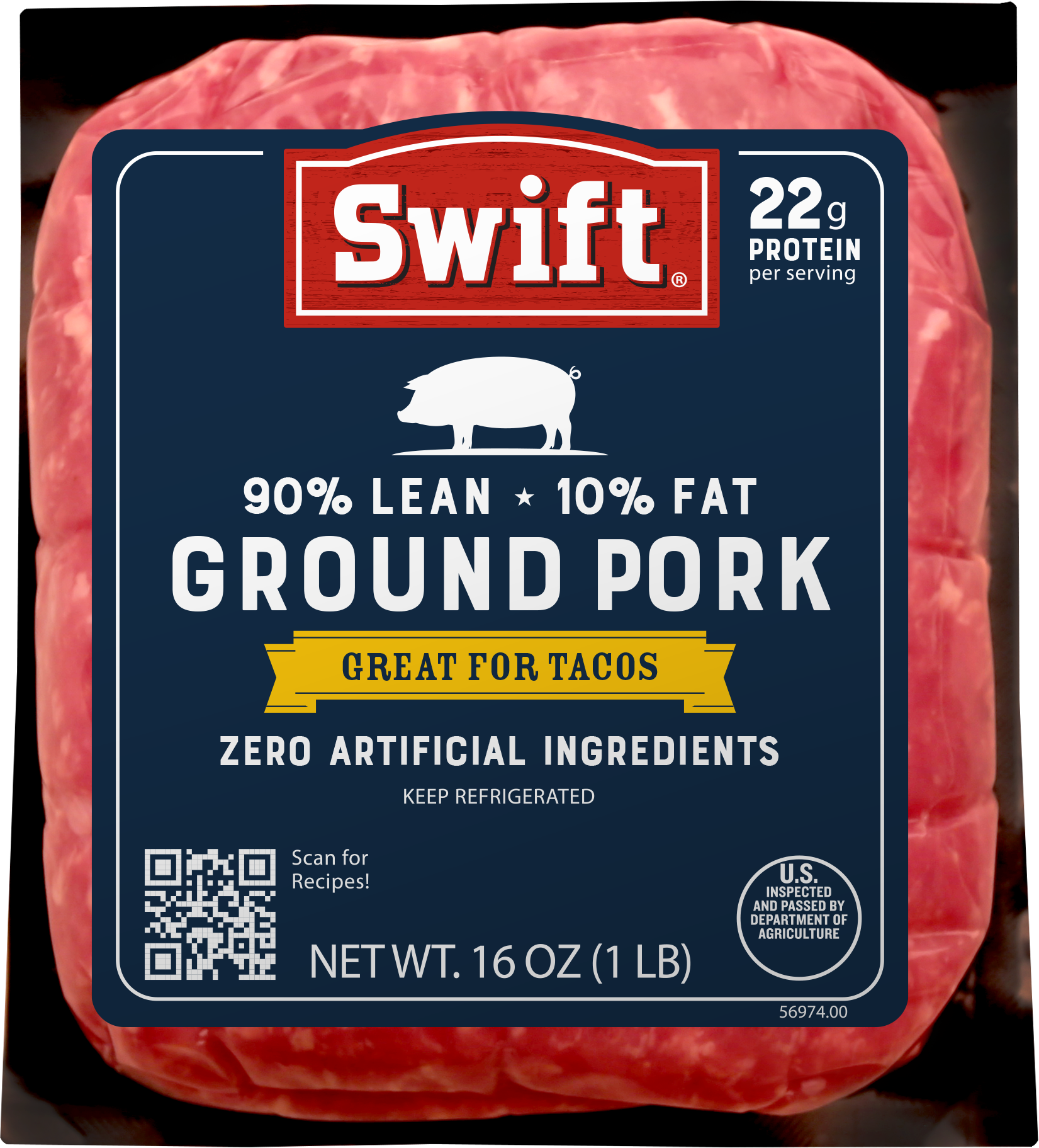 Ground Pork in packaging