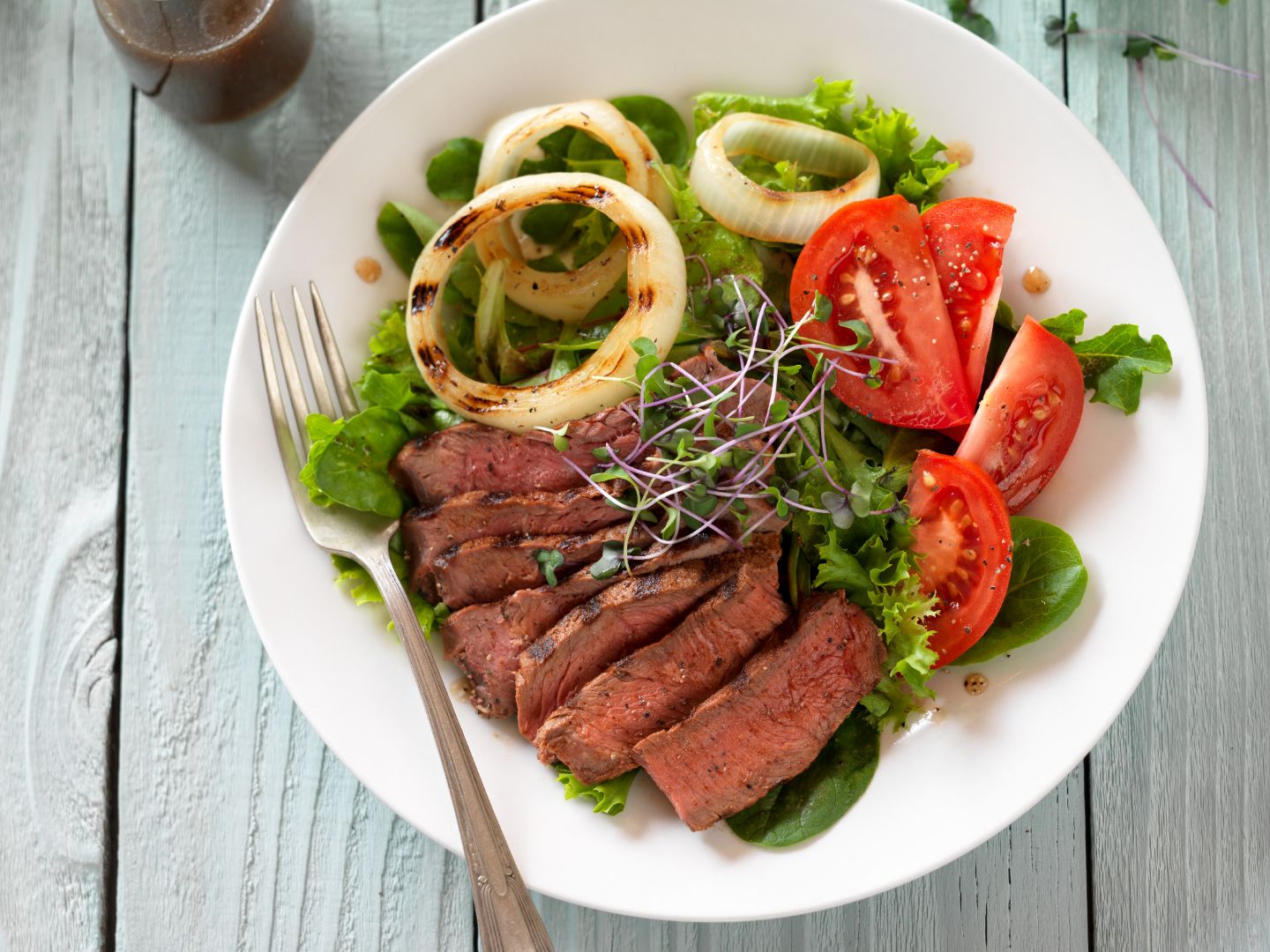 Sirloin Steak and Tomato Salad