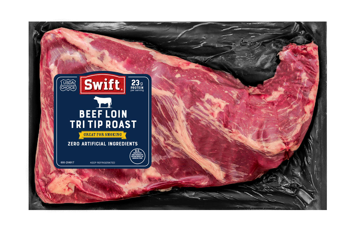 Beef Loin Tri Tip Roast in packaging