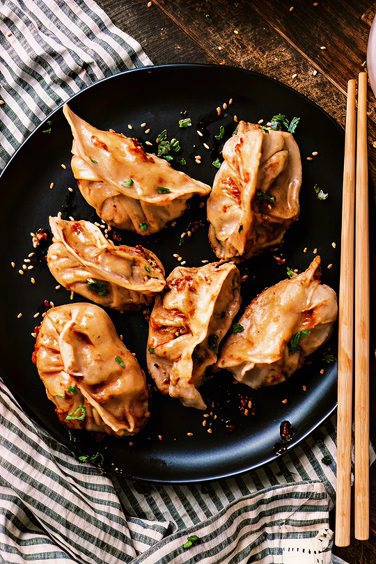 Derek’s From-Scratch Ground Pork Dumplings in packaging