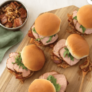 Pork Sliders with Bacon-Onion Jam
