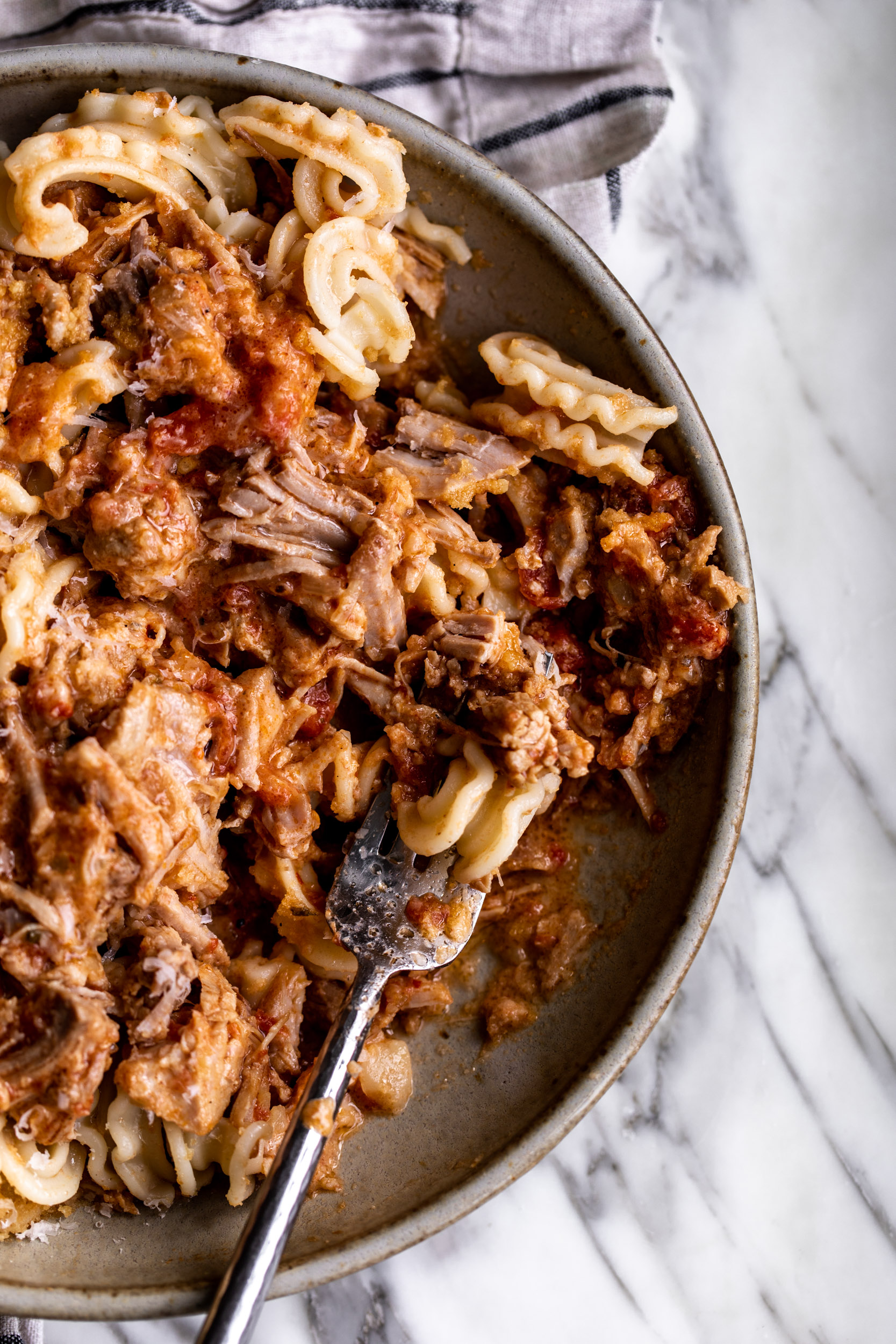 Kylie’s Creamy Spicy Pork Sugo with Buttered Breadcrumbs