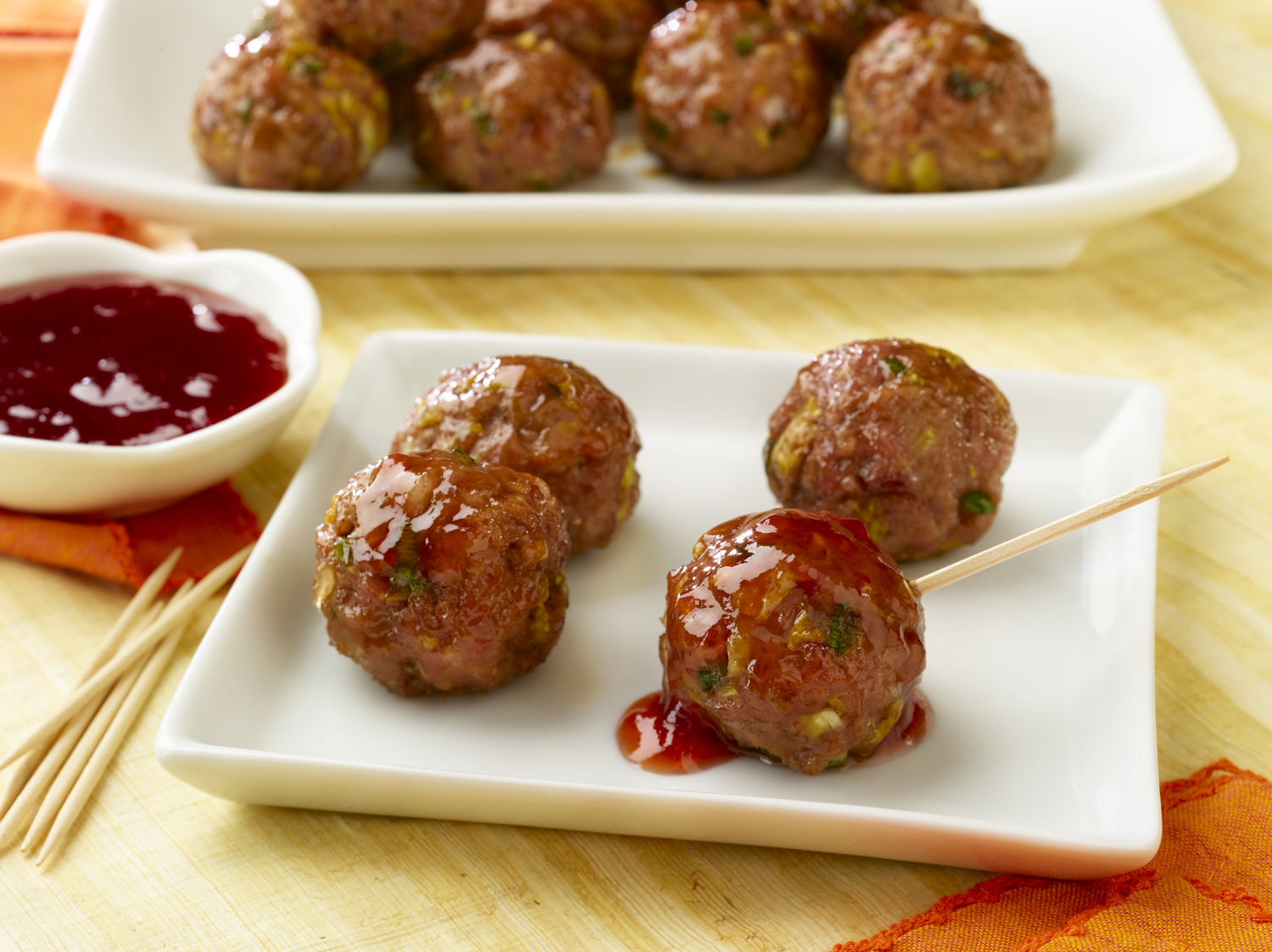 Asian Meatballs with Sweet-Spicy Dipping Sauce