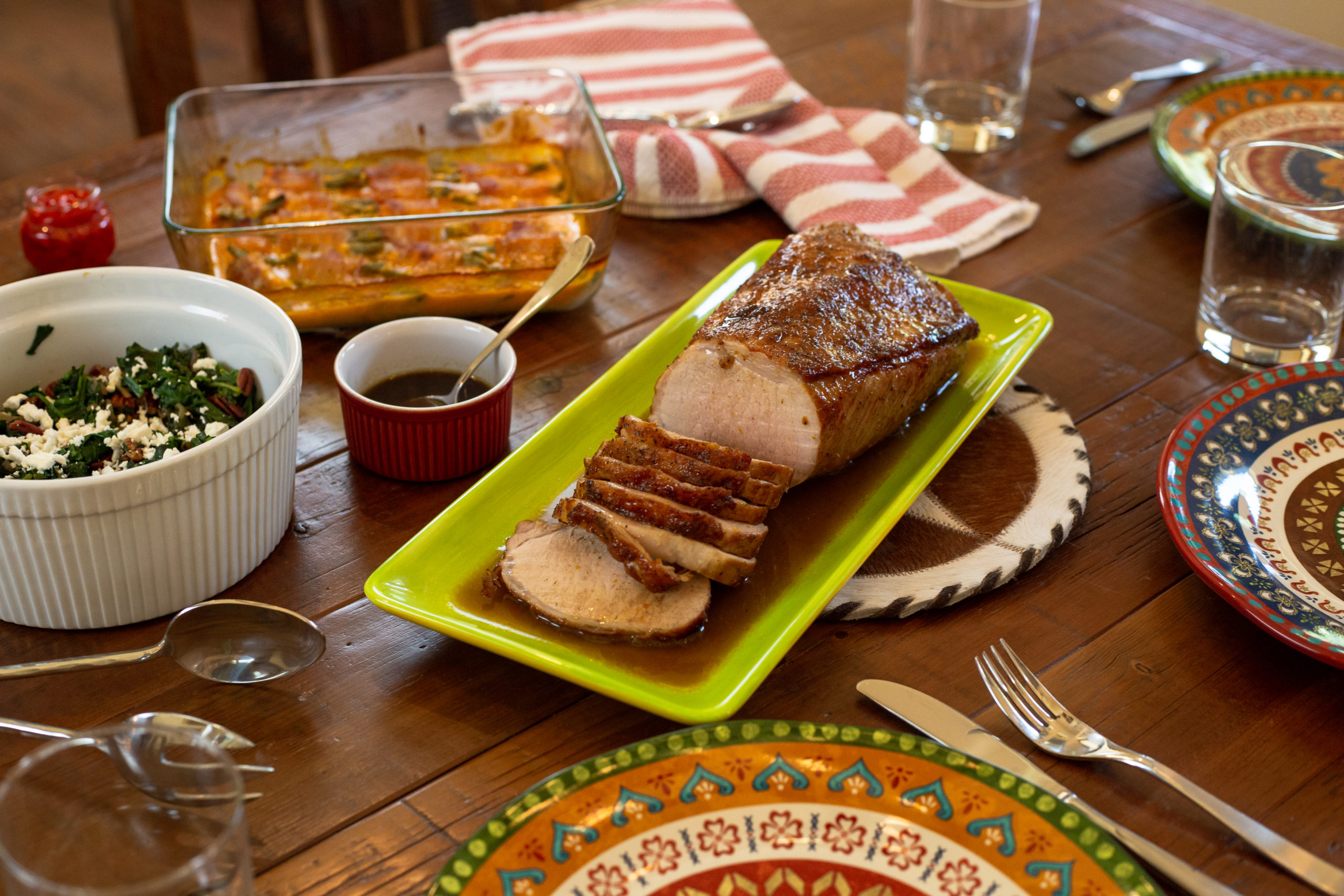 Maple-Glazed Pork Roast with Orange Essence