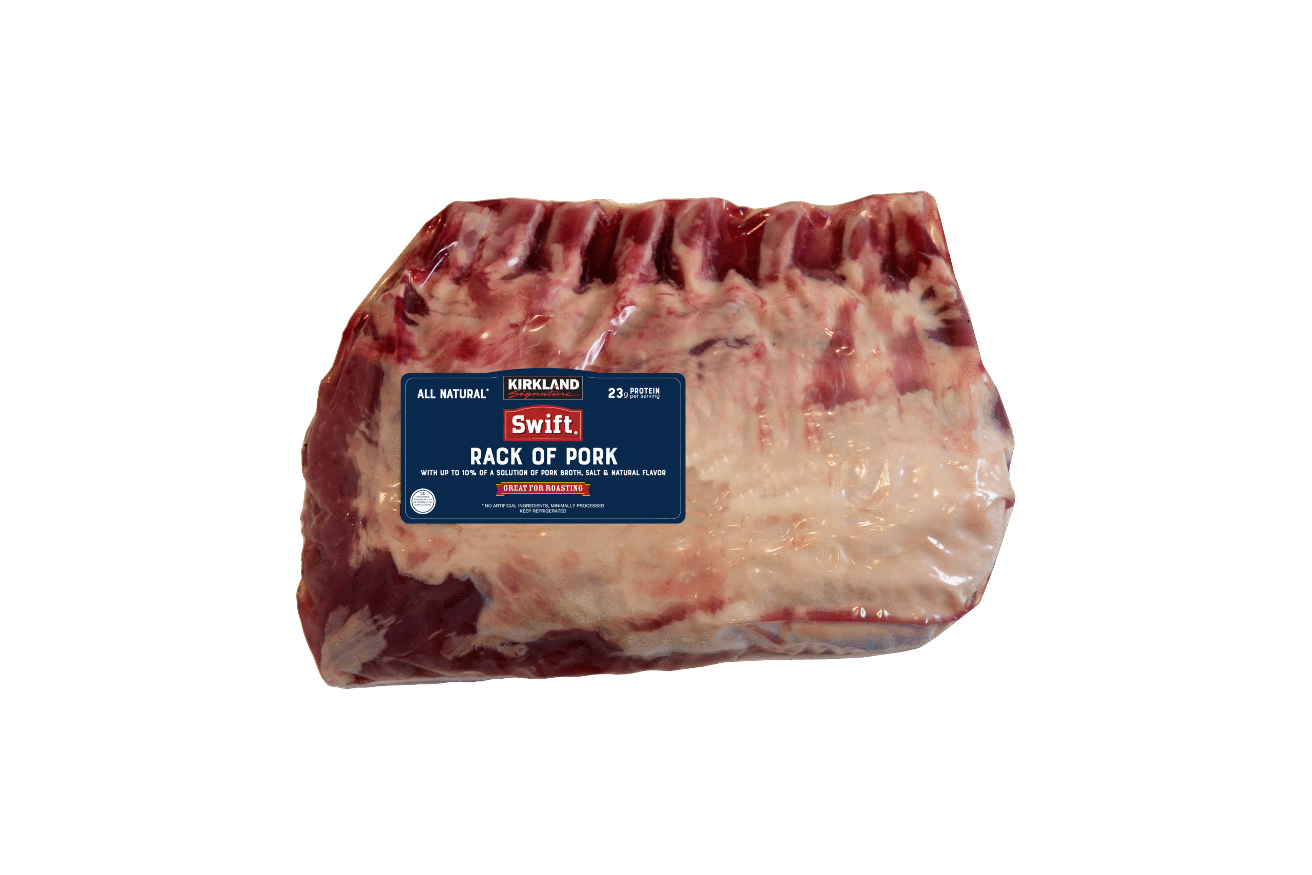 Rack of Pork in packaging