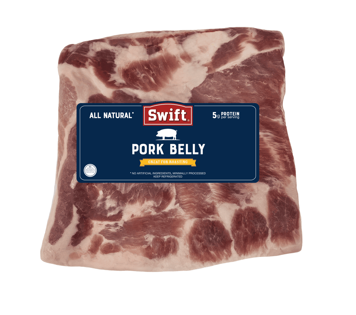 Pork Half Belly in packaging