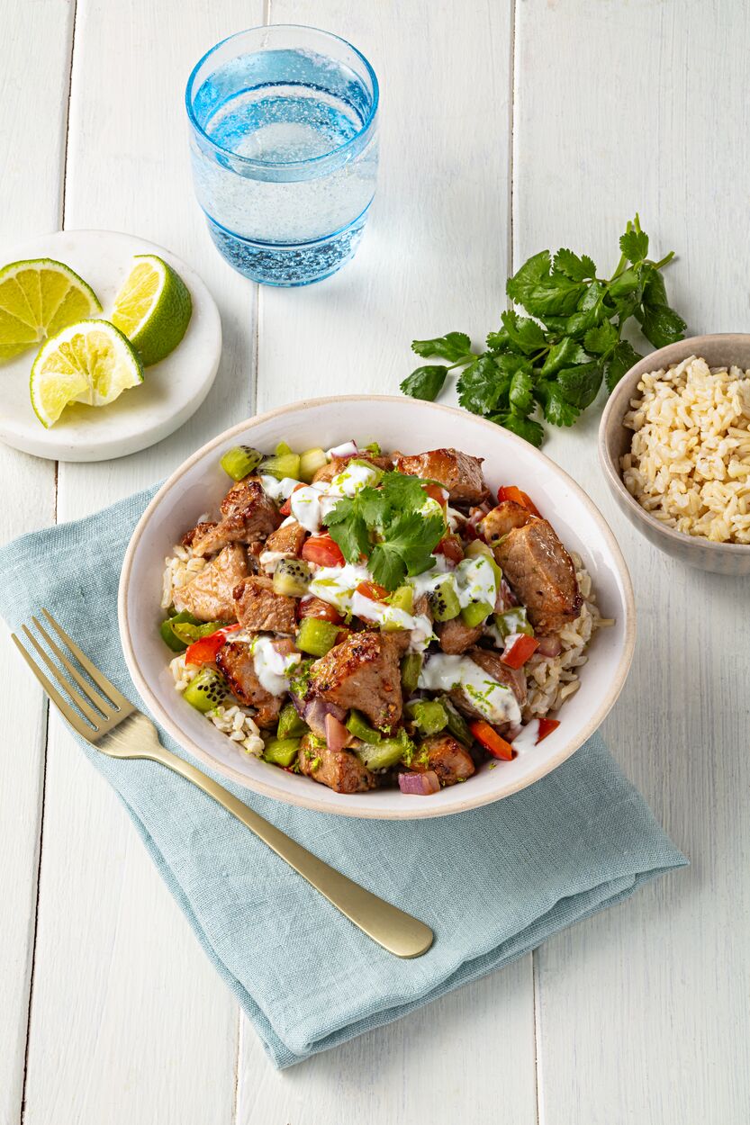 Aloha Pork Teriyaki Bowl in packaging