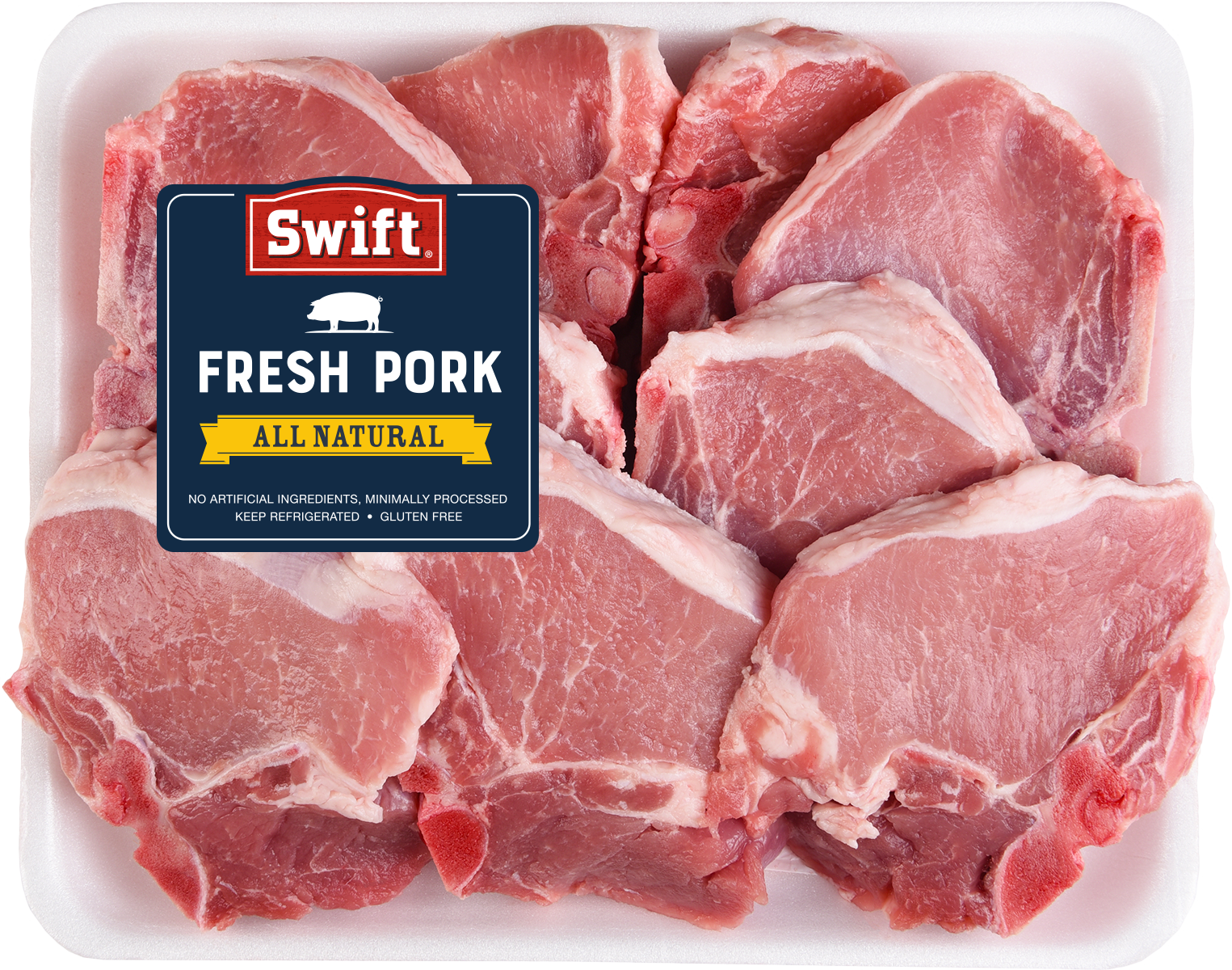 Bone-In Pork Loin Chops in packaging