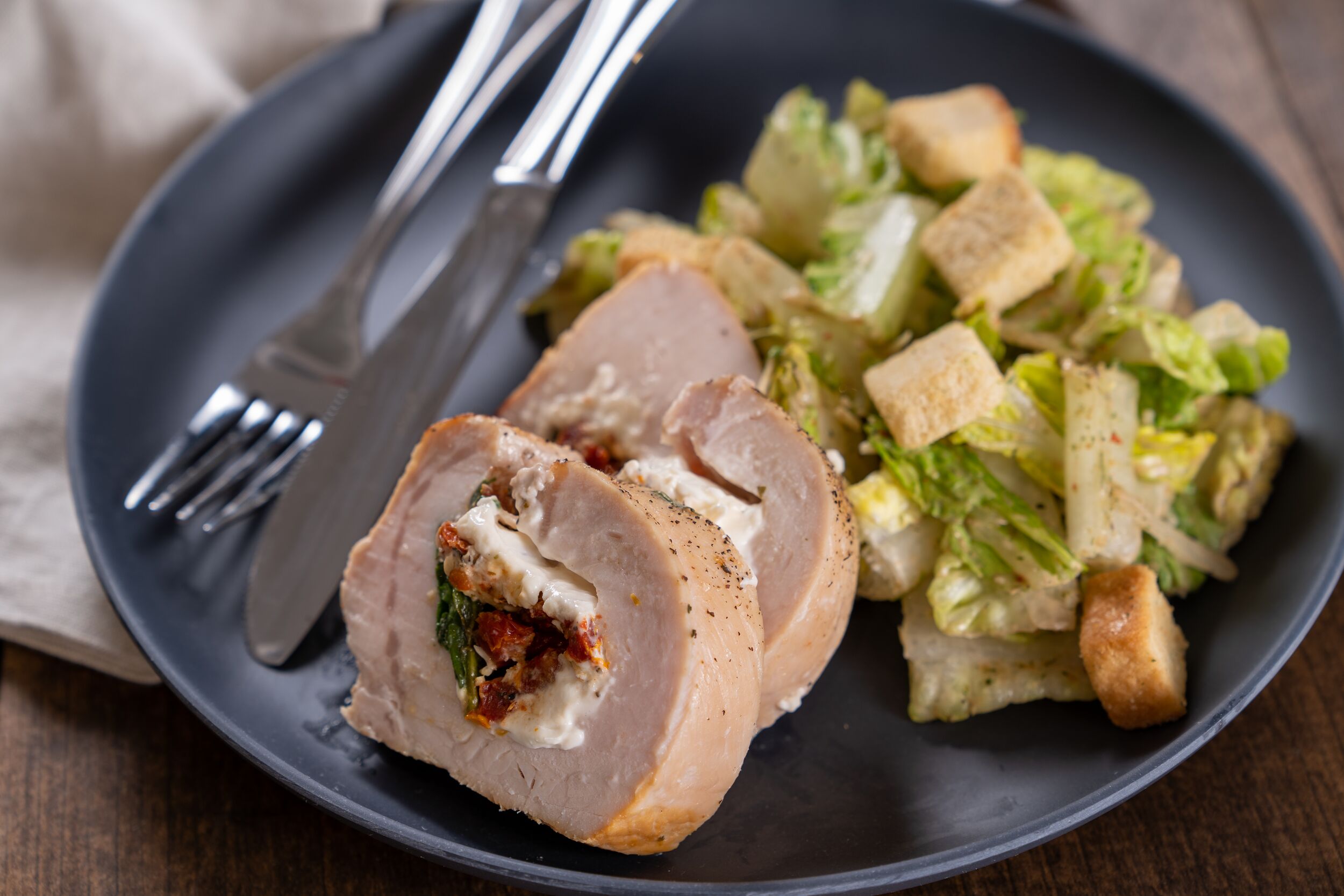 Italian Stuffed Pork Loin in packaging