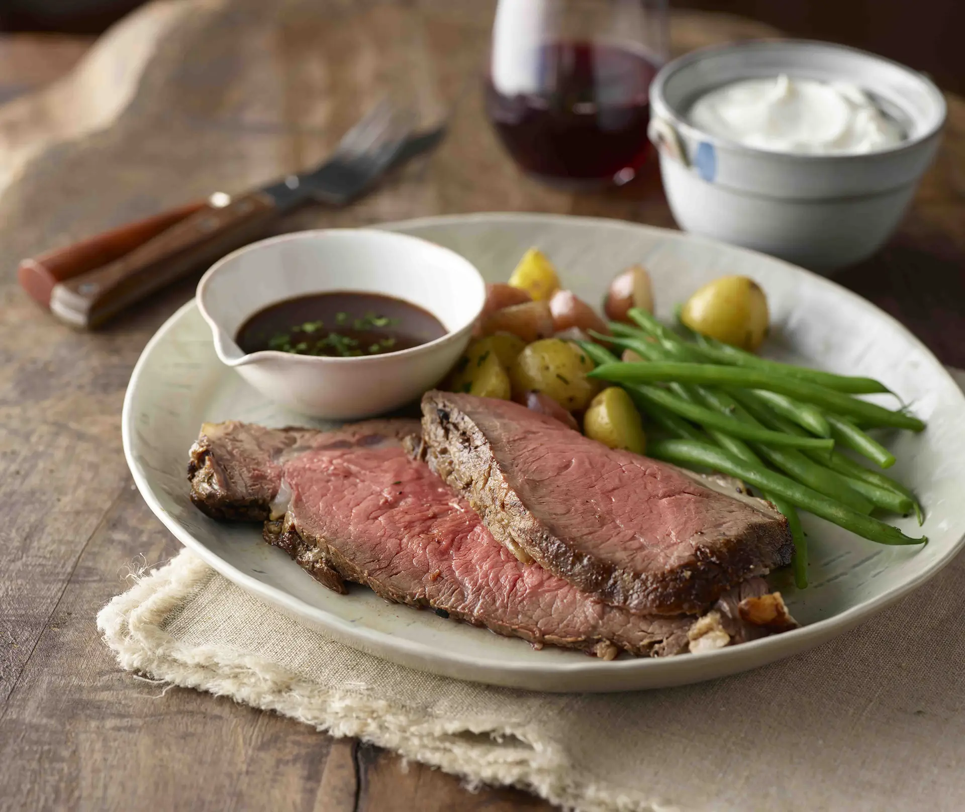 Garlic Studded Rib Roast