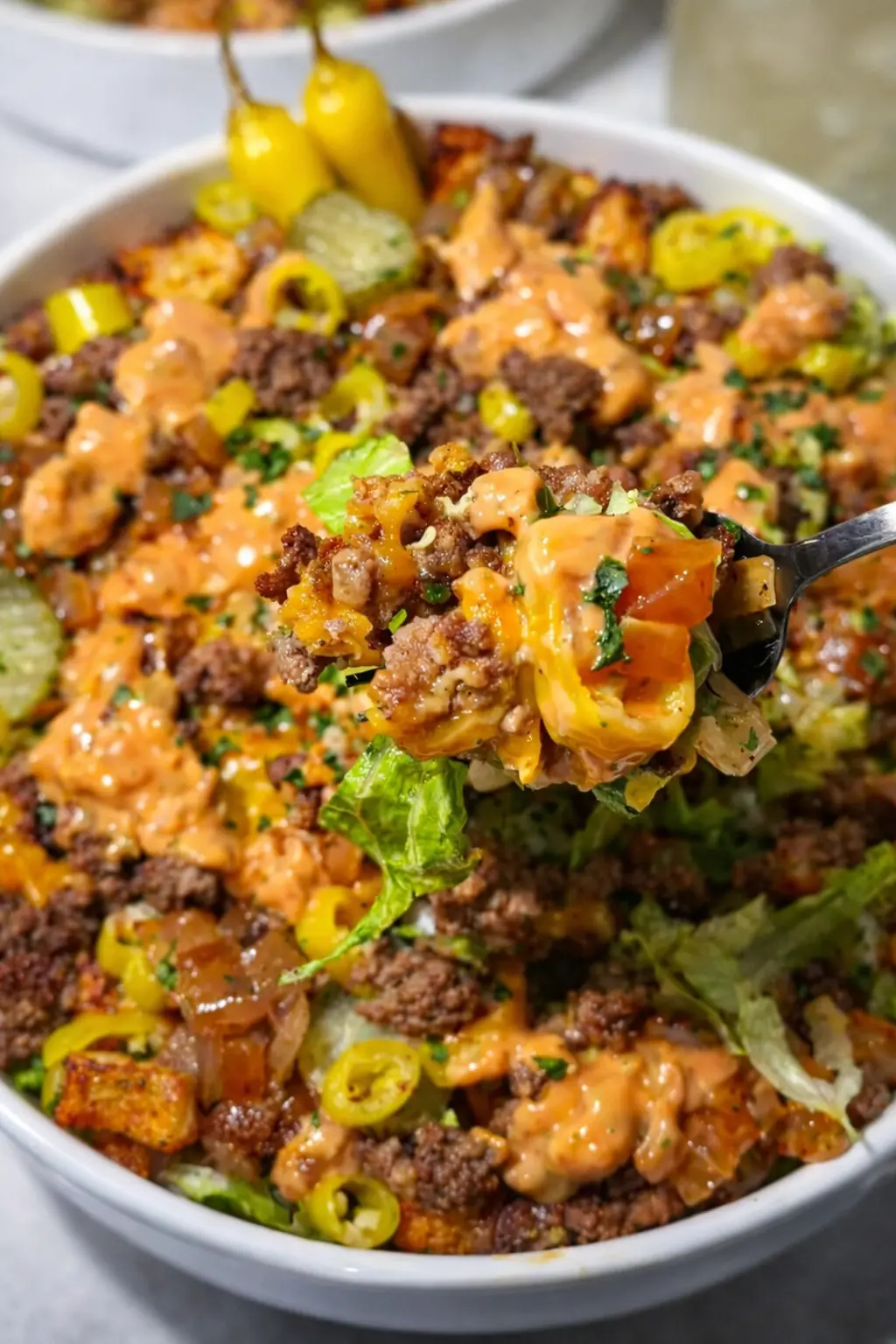 In-N-Out Style Burger Bowl