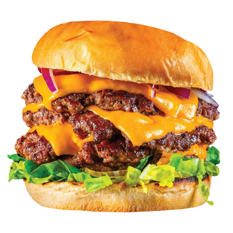 Swift Ground Beef Cheesy Stacked Burger