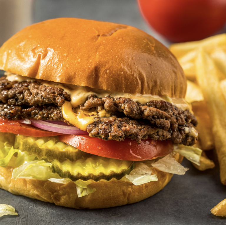 Beef and Pork Blend Smash Burgers