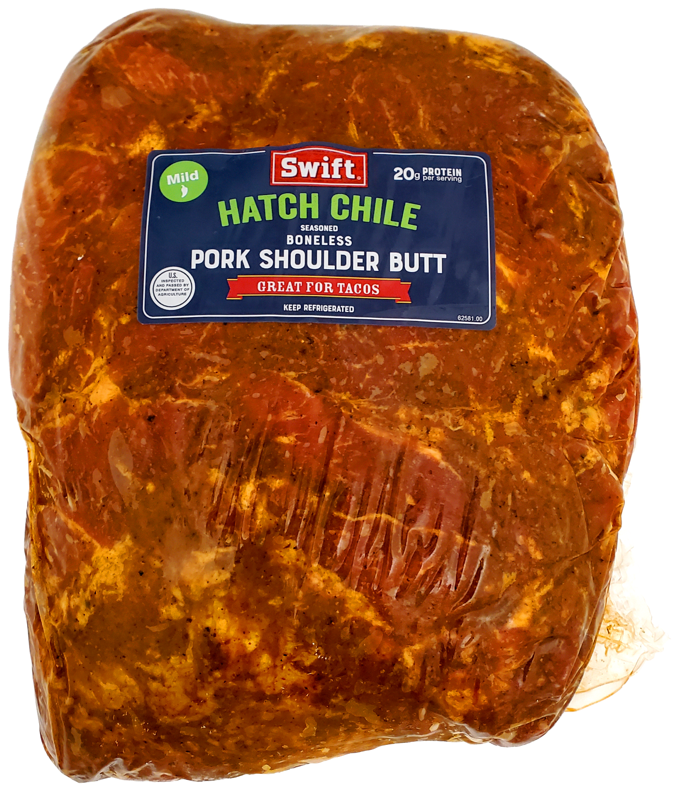 Hatch Chile Seasoned Boneless Pork Shoulder Butt