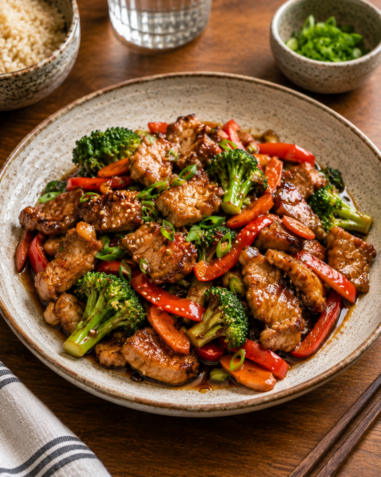Honey Garlic Pork Stir-Fry
