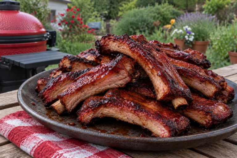 Hot Honey Bourbon BBQ Party Ribs