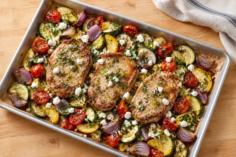 One-Pan Mediterranean Pork Chops
