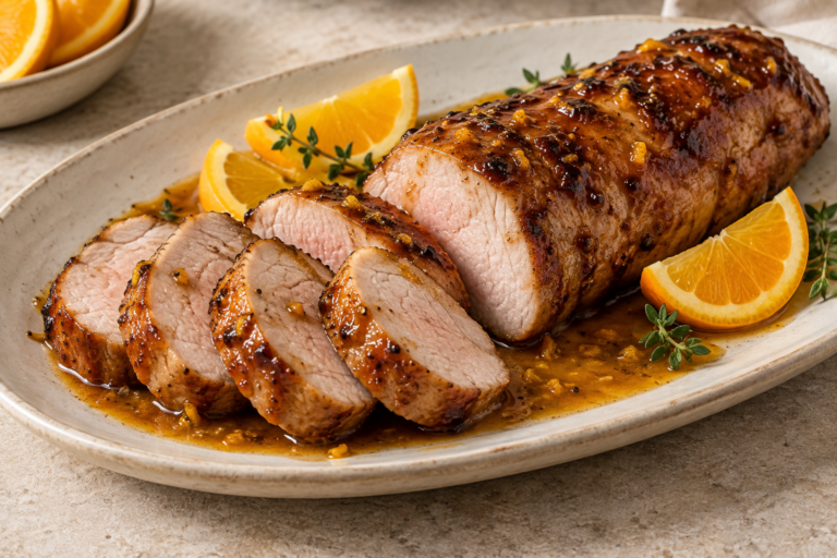 Orange-Glazed Pork Tenderloin