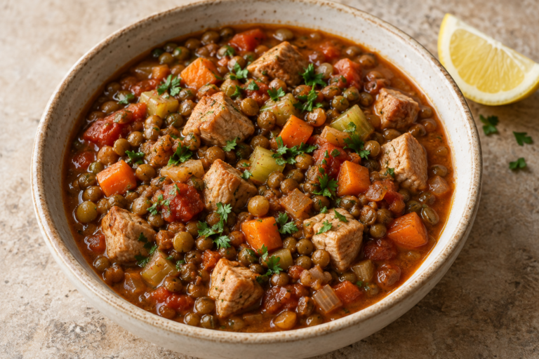 Pork and Lentil Stew